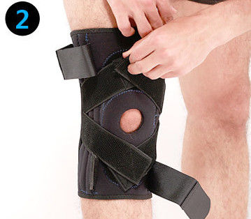 Chiny Sportowe wiązane nogi kolanowe Brace / Leg Stabilizer Brace Prevent Knee Down dostawca
