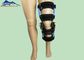Czarny regulowany opaska na kolano Ortopedyczny wspornik nóg do rehabilitacji złamań dostawca